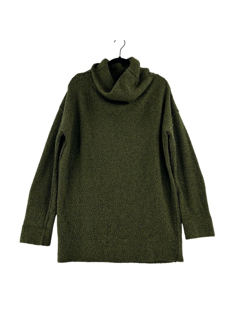 COS Bobble Stitch Oversized Jumper Sweater Womens Small Wool Blend Olive Green